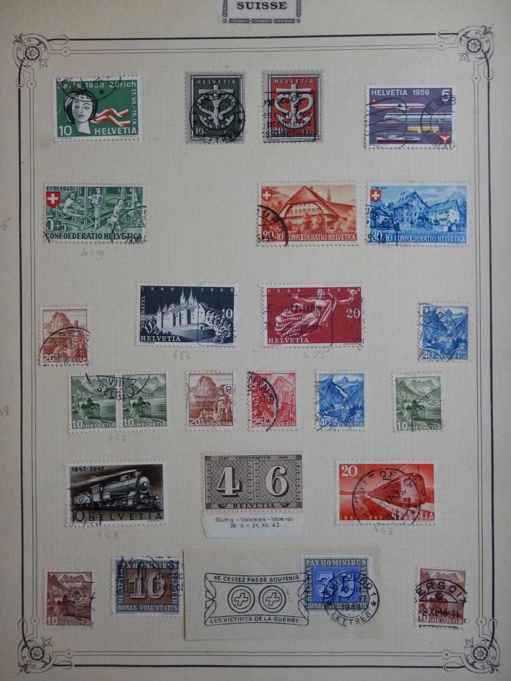 Tutti i francobolli: Schweiz Sammlung ab alt – Usato da Zürich venduto da Muehlekauf 6