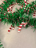 Weihnachts-Girlande mit Zuckerstangenmotiv, ca. 2,7 Meter