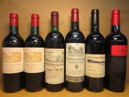 6 Fl. Bordeaux 1985 - 2006. #1589