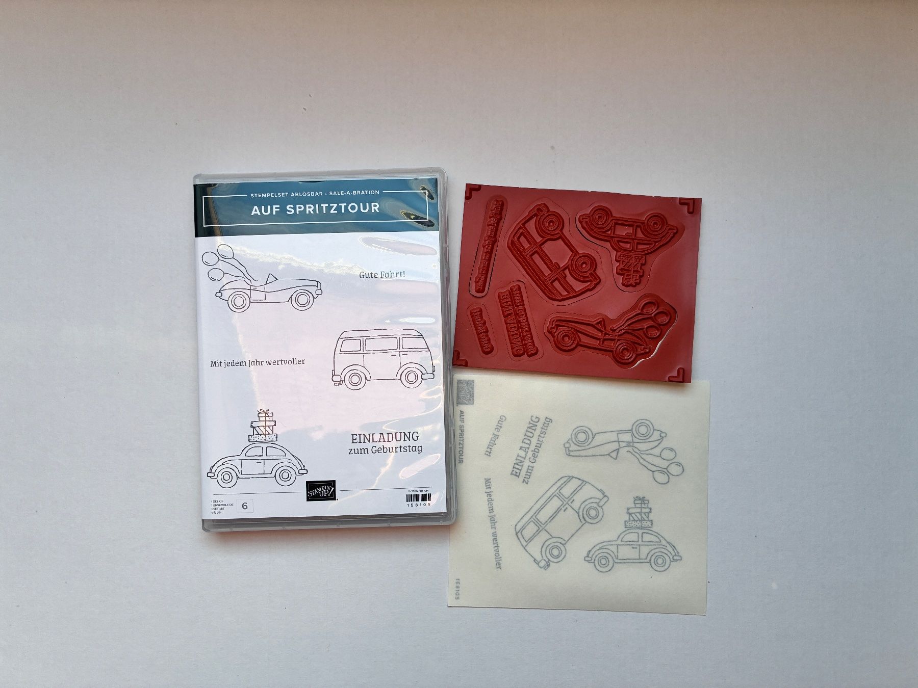 Stampin' up! Stempel: Stampin' Up! Stempelset "Auf Spritztour" – Gebraucht aus Glattfelden von Qwerasdf