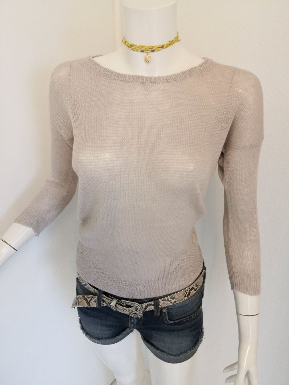 Pulls & Sweat-shirts: 🤩MANGO LEINEN STRICK PULLOVER BEIGE NEU & D&G P. – Neuf (Voir description) à Olten par Naja-Twins-Twins 3