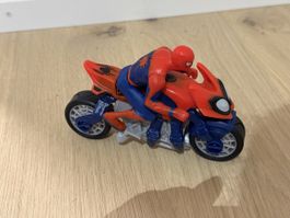 Spiderman Motorrad Spielzeug guter Zustand