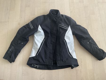 IXS Motorradjacke Damen schwarz weiss Grösse DM (Medium)