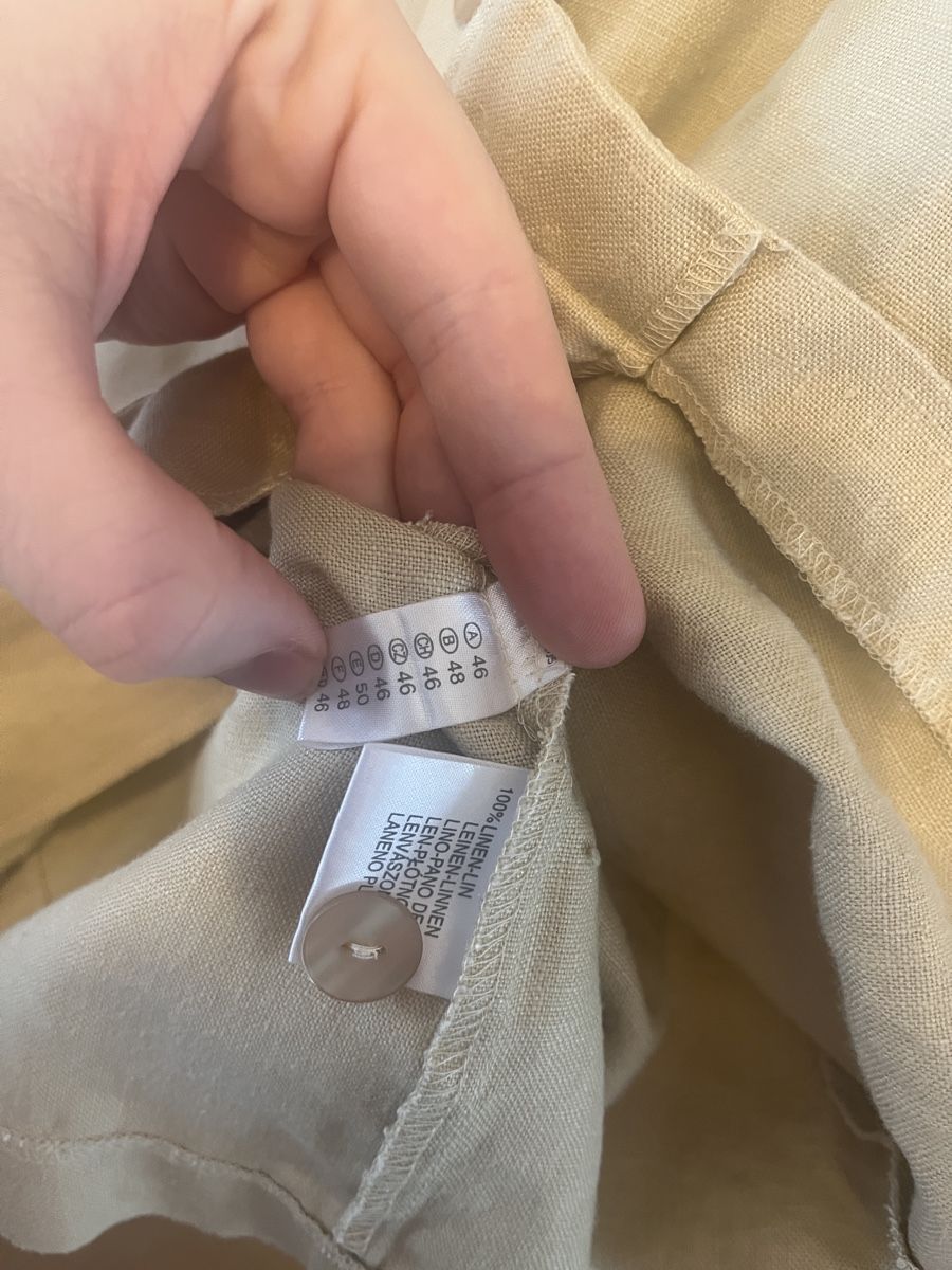 Blusen: Beige Linen Shirt Blouse Size 46 – Gebraucht aus Küssnacht am Rigi von Roxxy 3