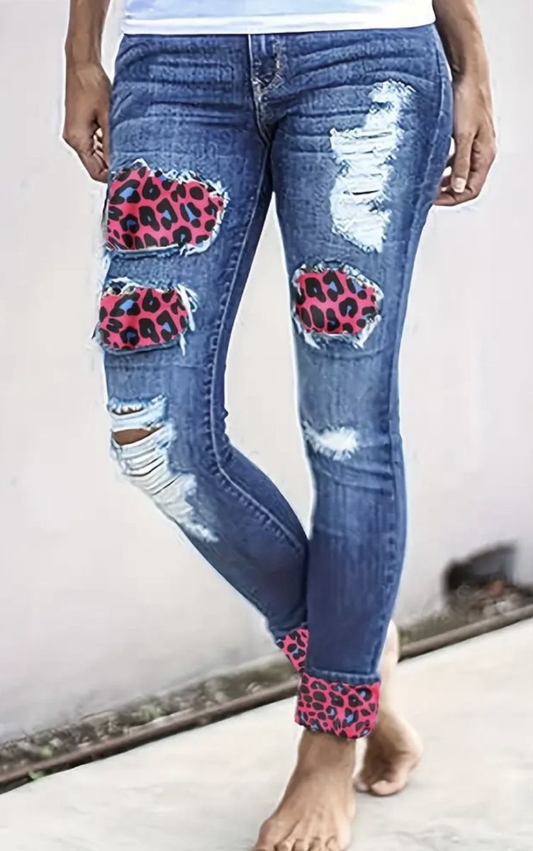 Jeans: Coole Jeans mit Leopardenmuster, Grösse 39 – Neu und originalverpackt aus Au ZH von Jaggy4 3