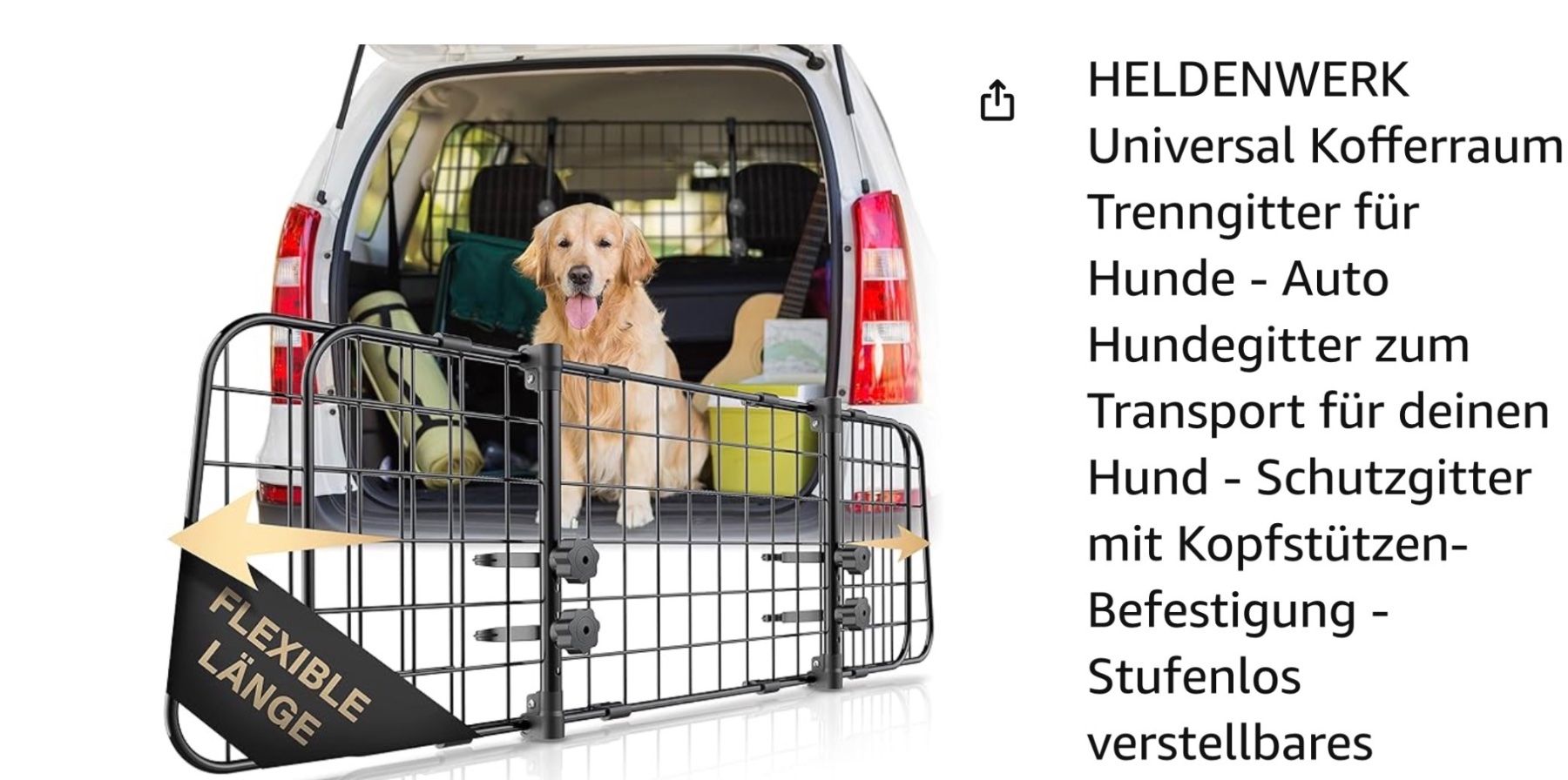 Gabbie, trasporto & Sicurezza: Hunde Trenngitter – Nuovo e nell'imballaggio originale da Rheineck venduto da federer81
