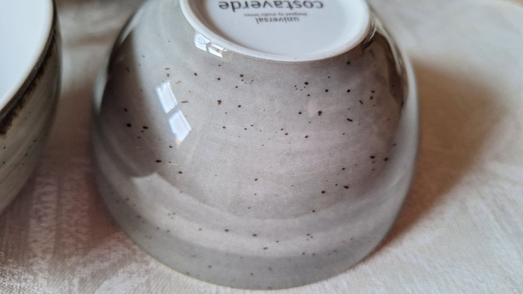 Ciotole: 6 Muesli-Schalen grau/ weiss "Costaverde" – Usato da Arlesheim venduto da shopradl 5