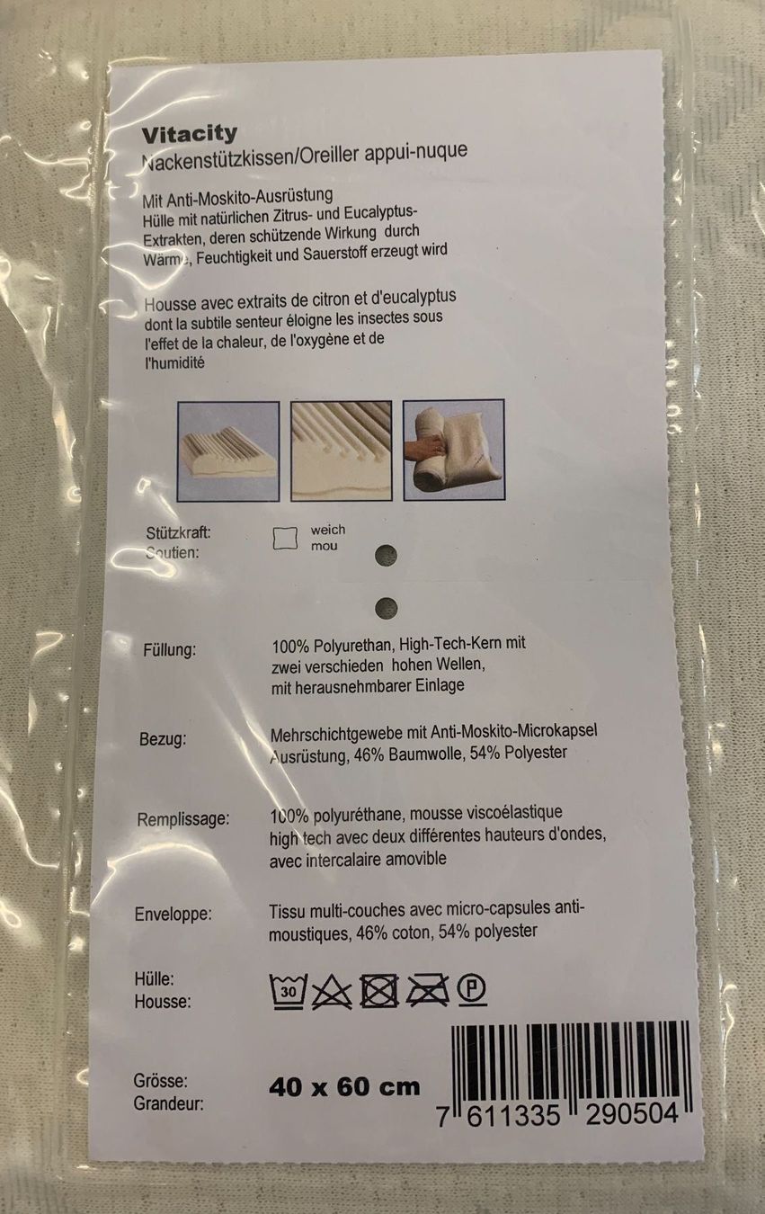 Kissen: Billerbeck Nackenstützkissen Vitacity – Neu und originalverpackt aus Buochs von matratzen-schweiz 3