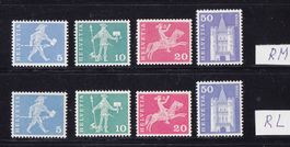 1960+1964  RM Sätze  Leuchtstoff+ohne Leucht. ** Postfrisch