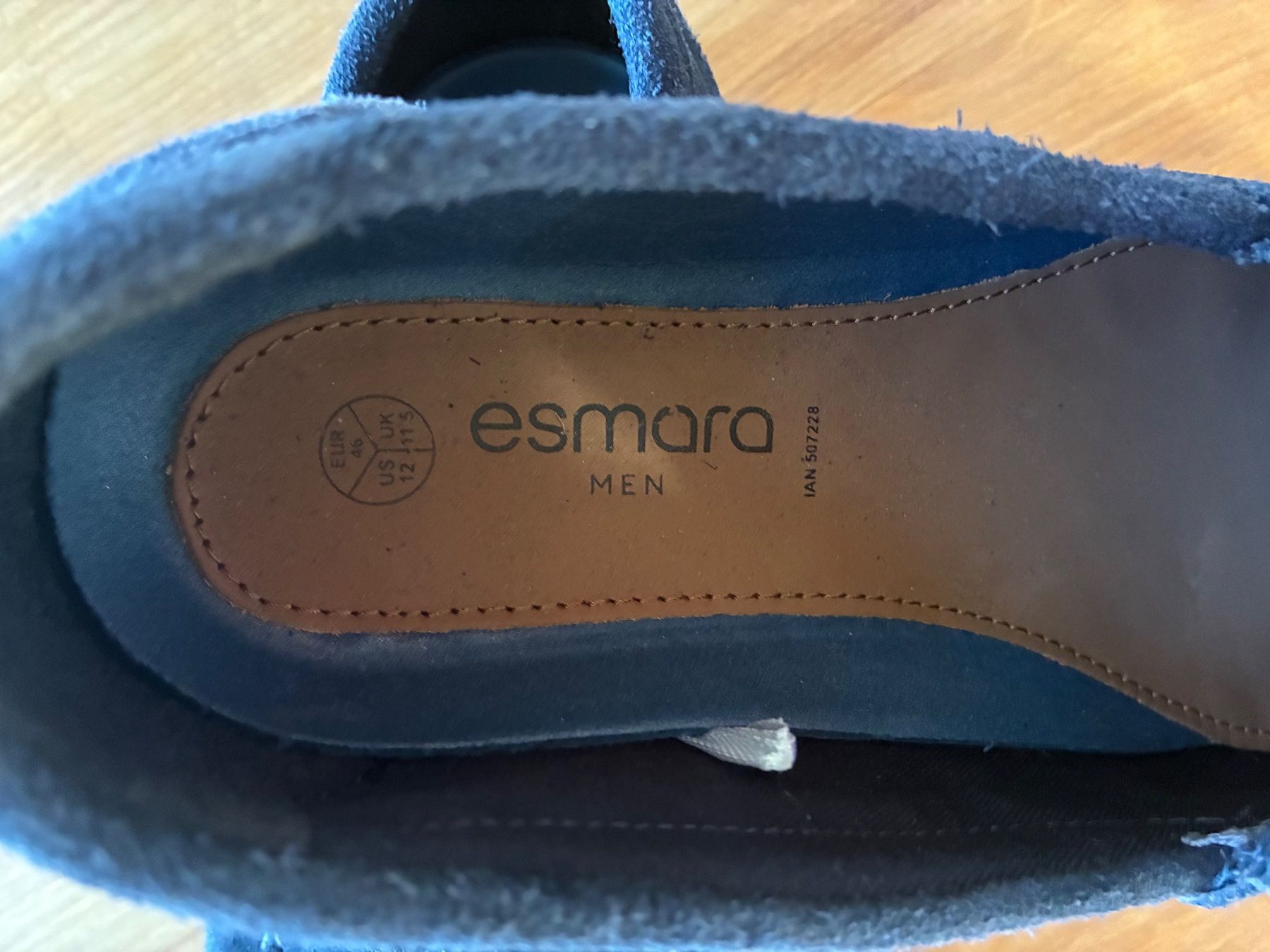 Scarpe da uomo: blauer Suede-Schuh, Gr. 46 – Nuovo (secondo la descrizione) da Wetzikon ZH venduto da chris7pat 1