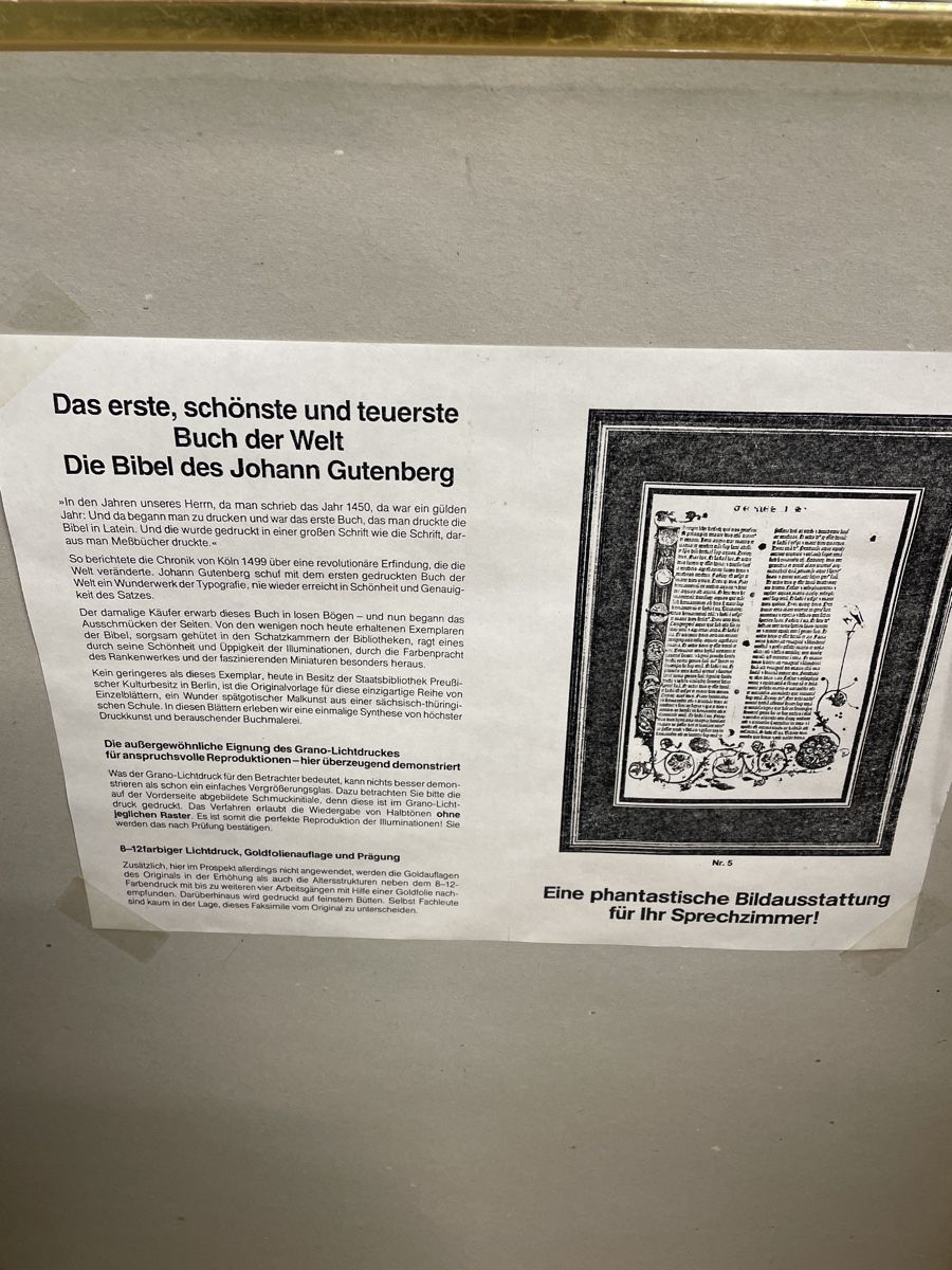 Foto & Immagini: Gutenberg Bild Genesis  mit echtem Gold – Usato da Kölliken venduto da Razorback2 2