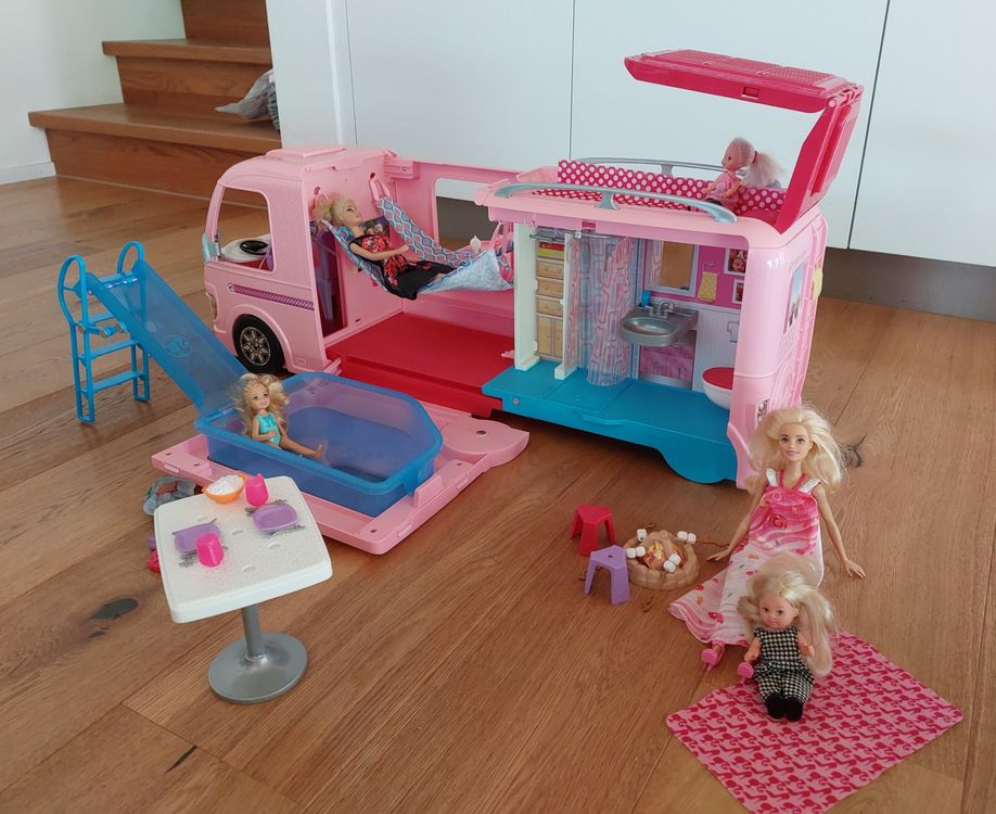 Verwunderlich Barbie Super Abenteuer Camper Ebenbild
