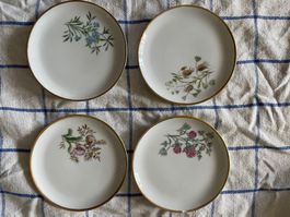 4 AK Kaiser Porcelain Plates
