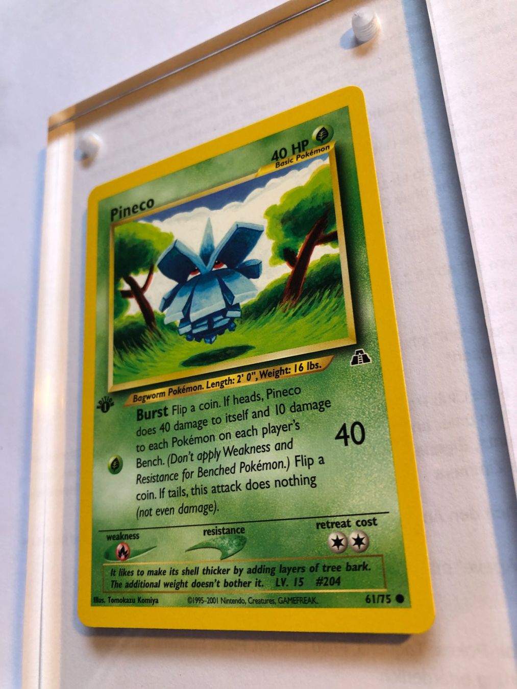 Sammelbilder & Trading cards: Pineco 1st Neo Discovery - MINT - ab 1.- – Gebraucht aus Giubiasco von dan_pr8b 2