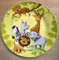 Kinderteller Afrikatiere 19 cm