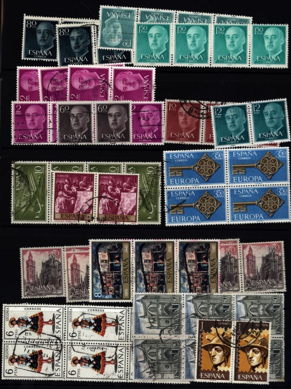 Tutti i francobolli: Spanien Restposten div, (AZ801) – Usato da Seuzach venduto da Harri19 1