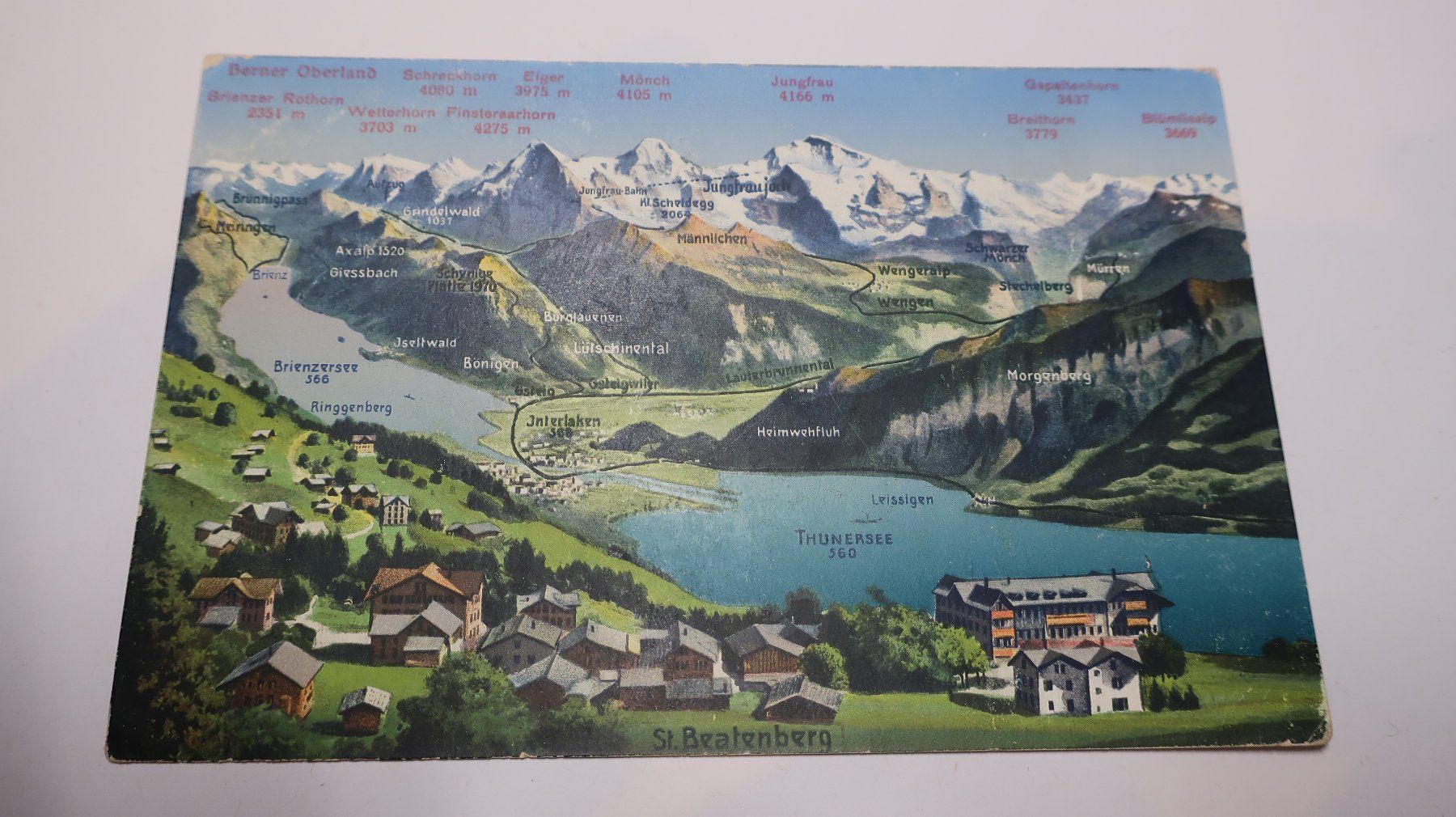 Cartoline postali: Berner Oberland St. Beatenberg Thunersee Brienzersee 1916 – Usato da Cormoret venduto da Pascalll2001 1