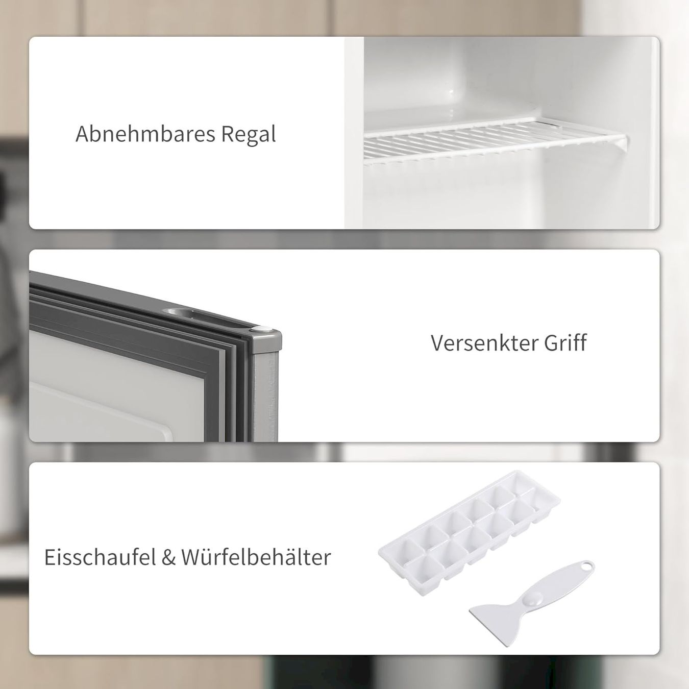 Mobicool Kühlschränke & Kühlen: HOMCOM Mini-Gefrierschrank 35 L Grau – Neu und originalverpackt aus Bottighofen von zaap 6