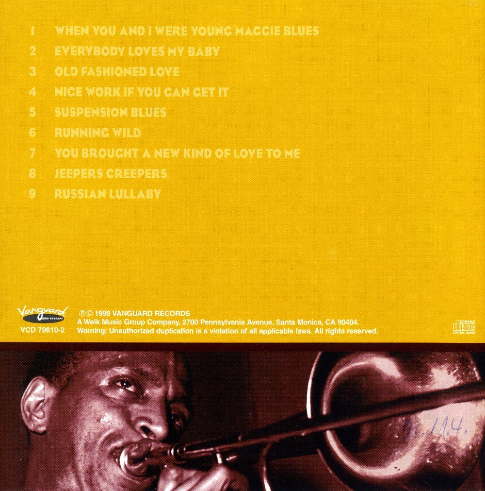 CDs: Jazz-CD:  Vic Dickenson "Nice Work" (Vanguard) – Gebraucht aus Hochfelden von mue_lhm9 1