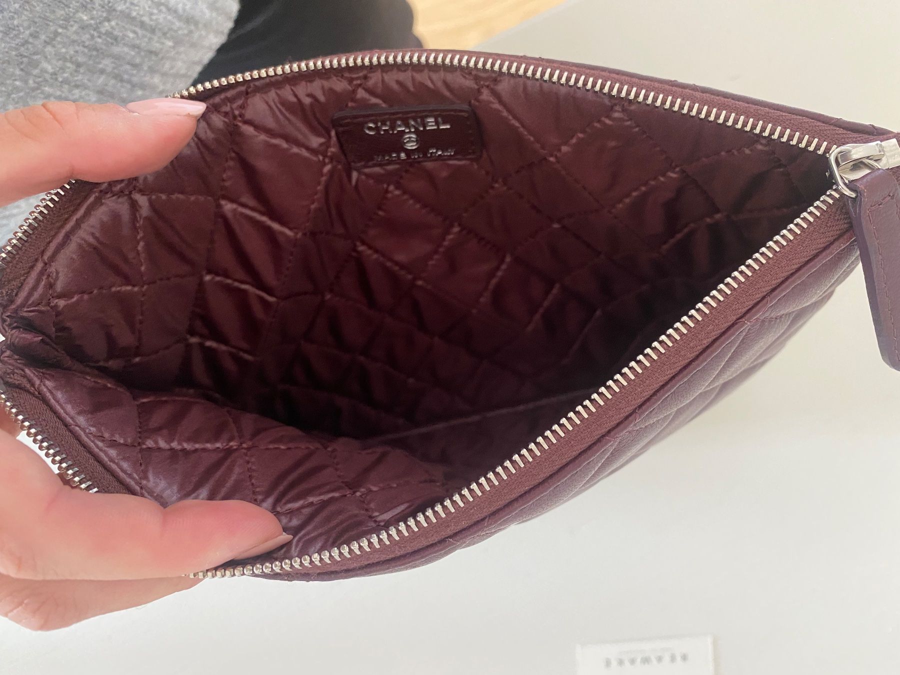 Chanel Borse da donna: chanel pochette clutch Bordeaux – Usato da Erlenbach ZH venduto da Vicky123456 3