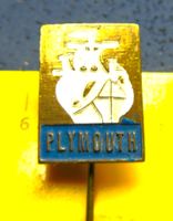 PLYMOUTH US-CAR AUTO LOGO GEPRÄGT ANSTECKNADEL VINTAGE OLDI