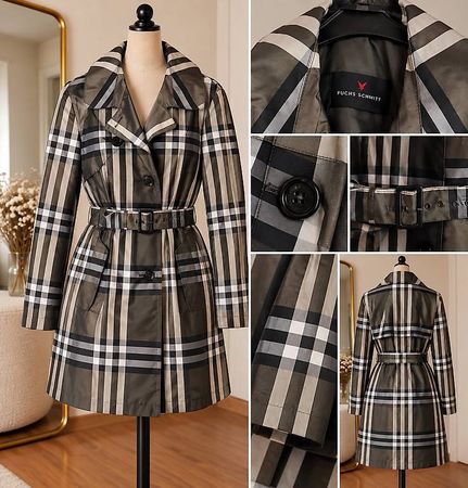 Fuchs Schmitt Trenchcoat kariert / Gr. 36-42