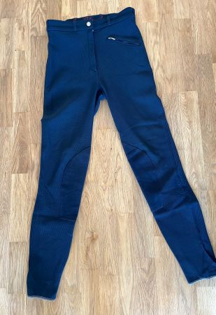 GS Georg Schumacher Teilbesatz Wildleder Gr. 76 Navy