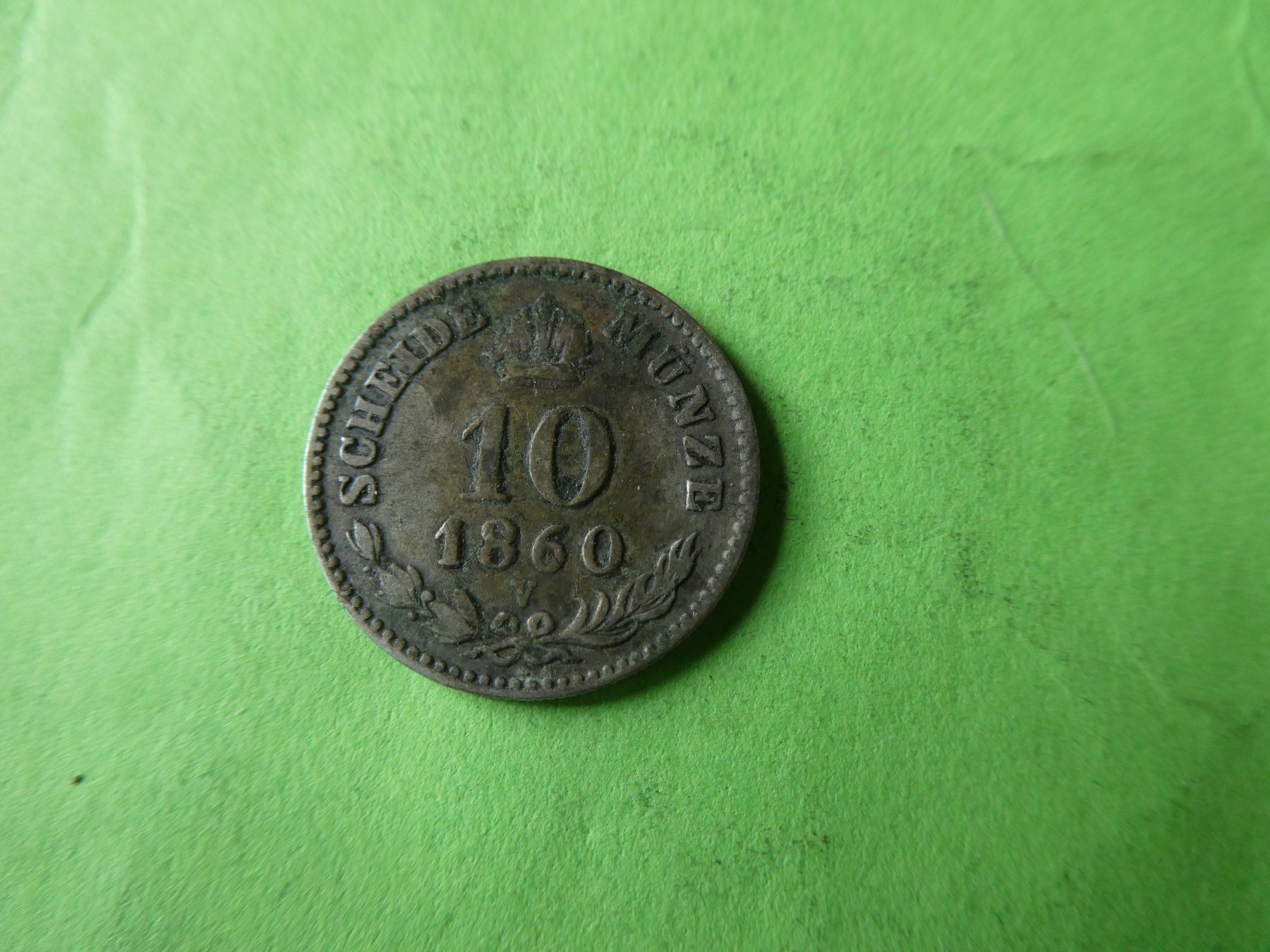 Tutti le monete: Oesterreich 1860, 10 Kreuzer  Silber – Usato da Hinterforst venduto da Rohusri 1