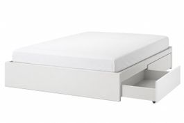Doppelbett 180x200 + Visco Benedetto Matratze + 4 Schubladen