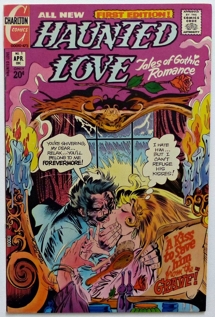 HAUNTED LOVE #1 GOTHIC ROMANCE AND GHOSTS TOM SUTTON 1973 (Gebraucht ...