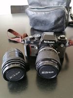 Nikon F3 mit drei Objekiven1:3.5 und 1:2.8 und 1:5.6