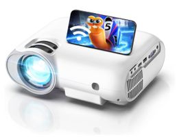 5G+2.4G WiFi Beamer Bluetooth 5.0, 1080P Tragbarer Projektor