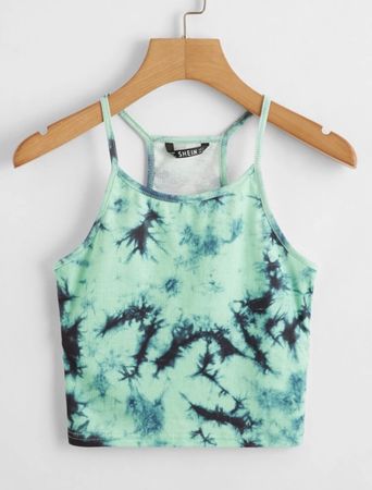 Top Batik grün/blau, Grösse S/M, NEU