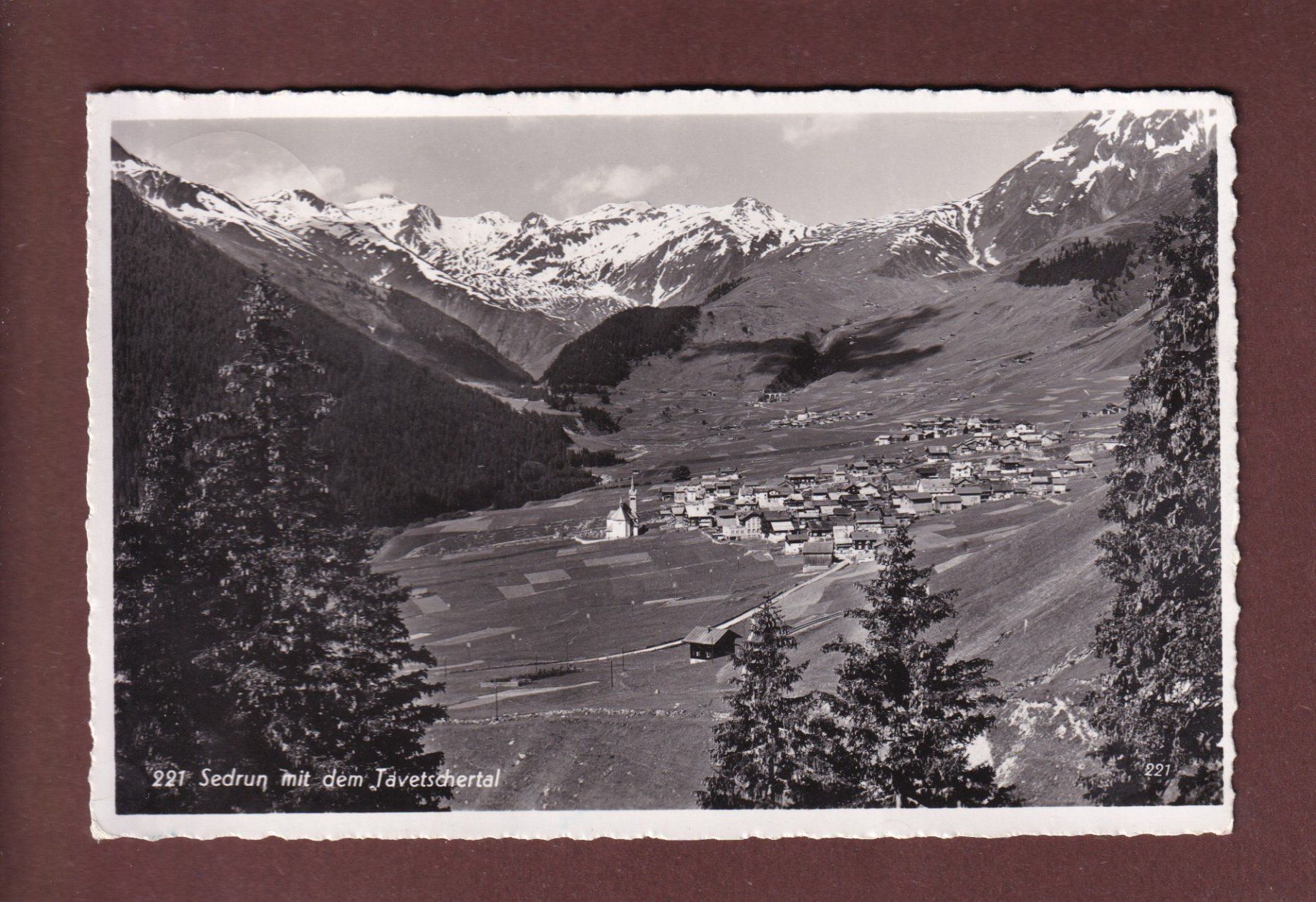 Cartoline postali: SEDRUN - Tavetschertal – Usato da Pully venduto da nicecards-shop