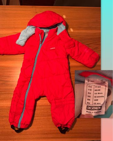 Kinder-Overall – Rot – 18 Monate