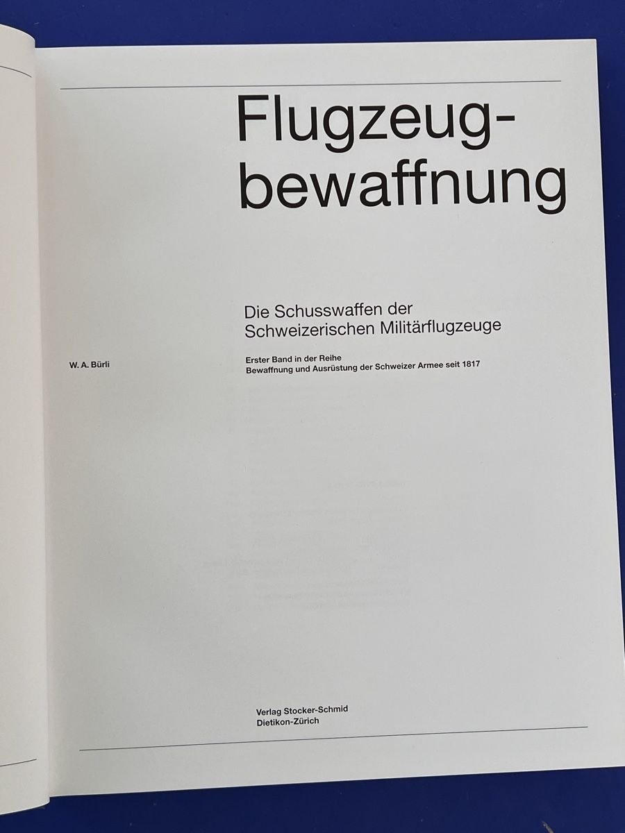 Libri: Flugzeugbewaffnung - Schweizer Luftwaffe - Buch – Usato da Adliswil venduto da buch_und_kunst 1
