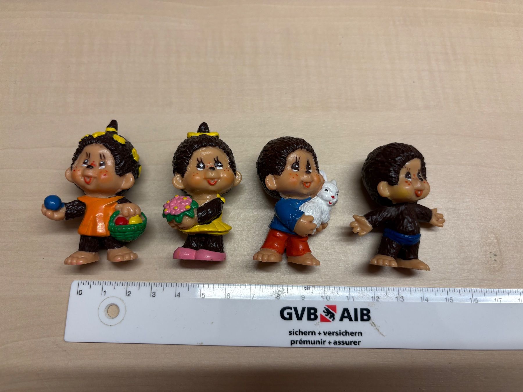Bullyland Statuette: 4 Bully Monchichi, Vintage Figuren, 1982 – Usato da Rümligen venduto da Sibill 6