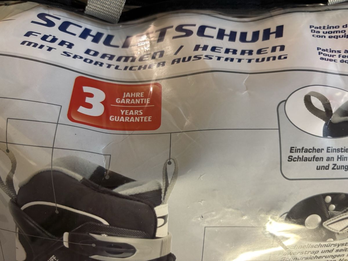 Pattini da ghiaccio: Schlittschuhe gr.42 Neu – Nuovo (secondo la descrizione) da Zug venduto da Biki72 4
