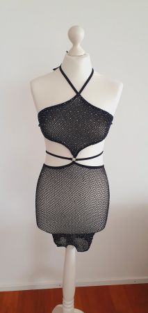 Kleid NEU Ann Summers Gr. XS/S mit Glitzer