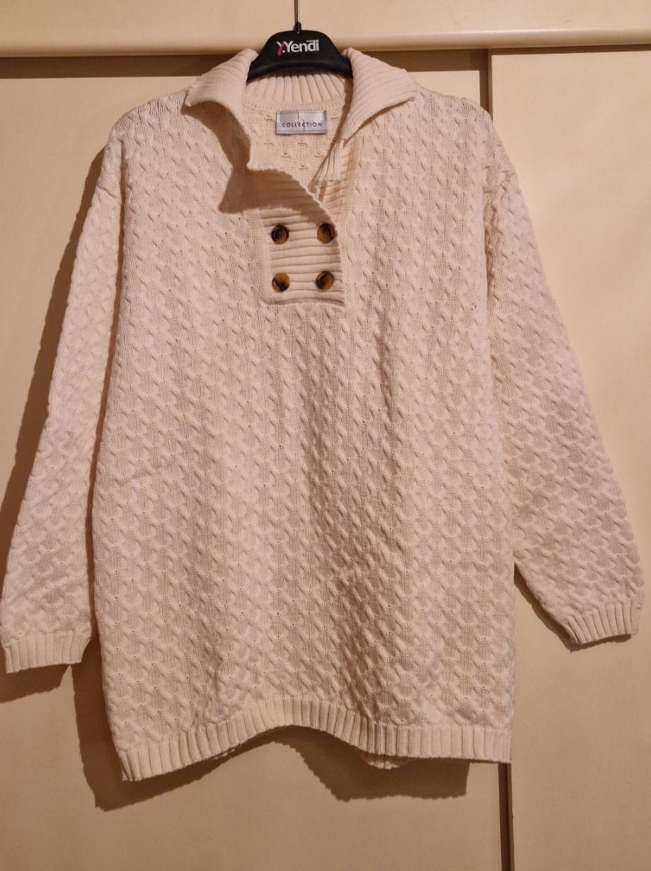 Maglioni & Felpe: Hellbeiger Baumwoll-Strickpulli – Usato da Oberengstringen venduto da Sheera7 1