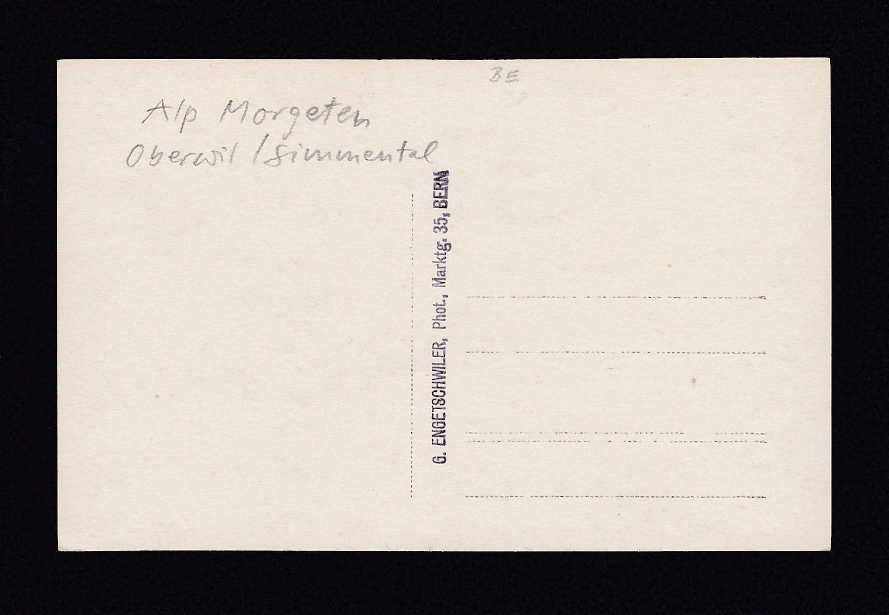Cartoline postali: ALP MORGETEN Oberwil / Simmenthal – Usato da Reiden venduto da cinfis 1