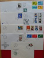 Liechtenstein 25 verschiedene Ersttagsbriefe FDC 1966-1969
