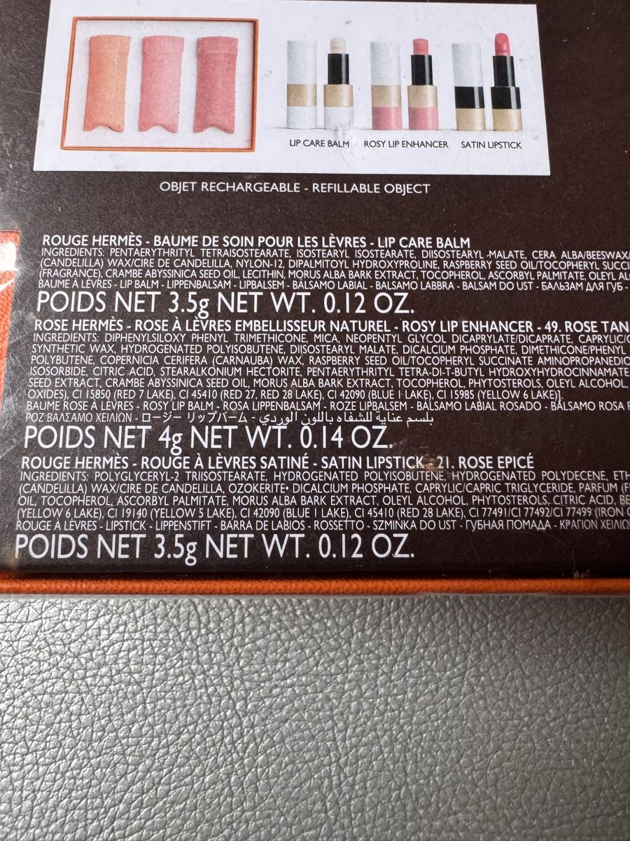 Make-up: Hermès coffret neuf de 3 baumes et rouges – Nuovo e nell'imballaggio originale da Genève venduto da HappyLifestyle 9