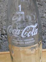 COCA COLA 1 LITER GLASFLASCHE VINTAGE