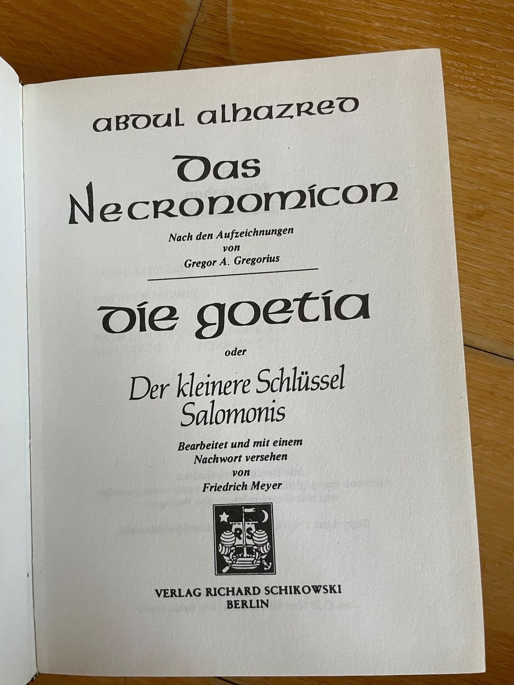 Libri: das Necronomicon Abdul Alhazred – Usato da Zürich venduto da iphigenie666 2