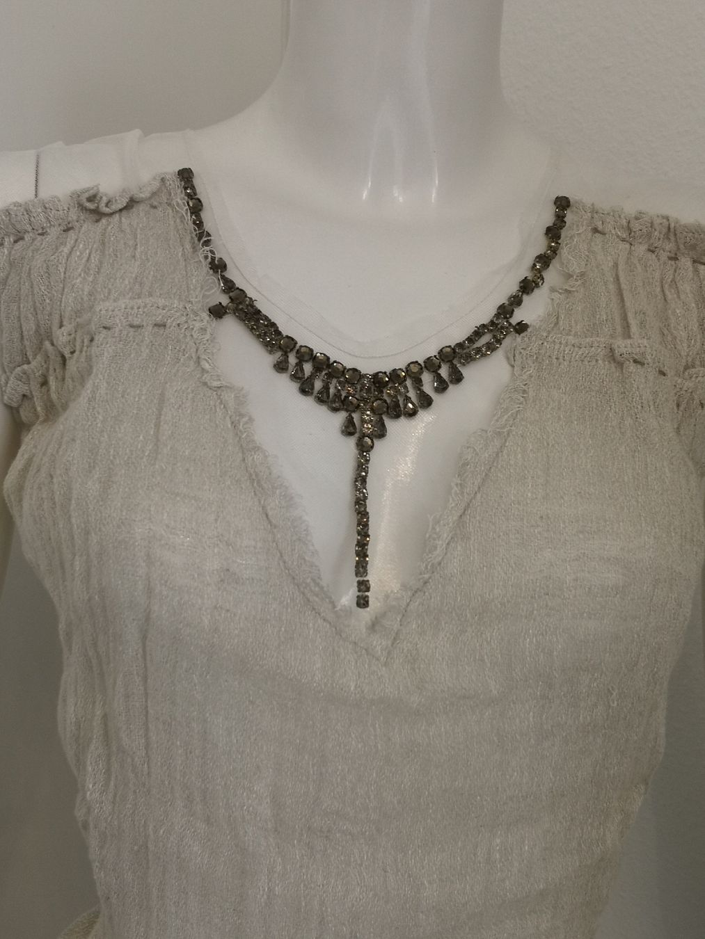 Mango Top: 🤩MANGO SUIT TOP BEIGE MIT STRASS – Nuovo (secondo la descrizione) da Olten venduto da Naja-Twins-Twins 6