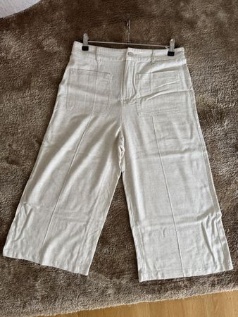 Zara Culotte Hose beige Grösse L