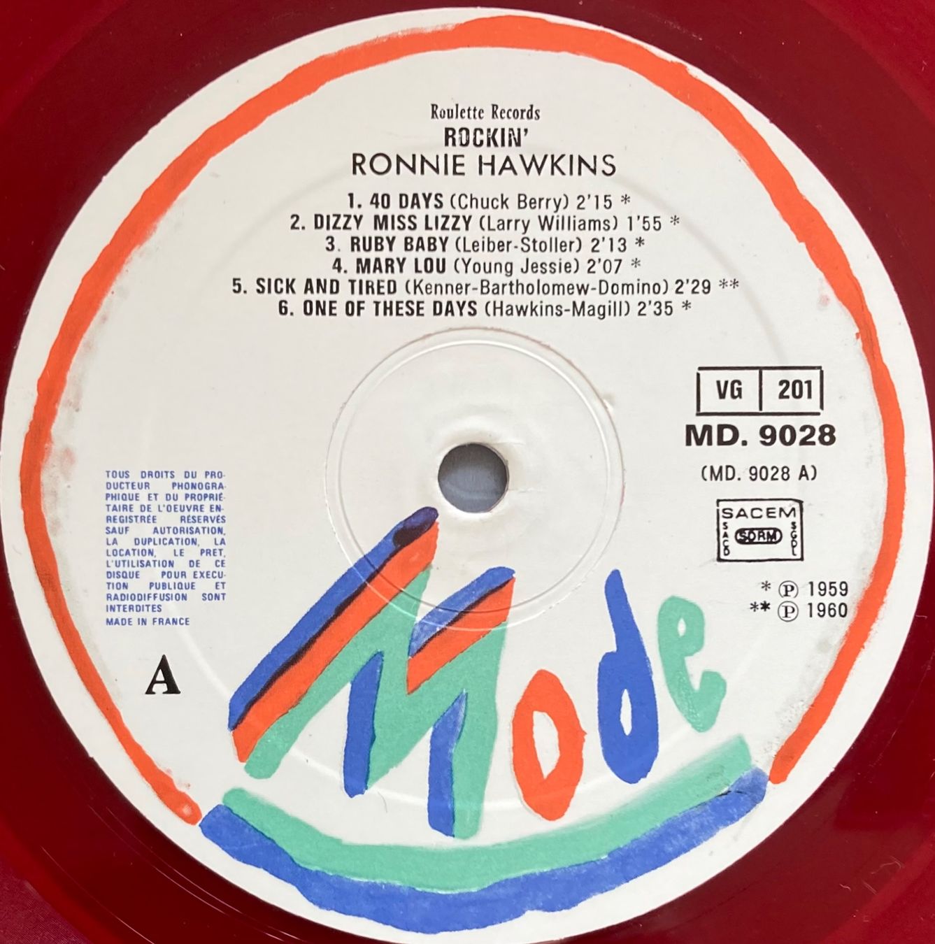 Dischi in vinile: RONNIE HAWKINS - ROCKIN' – Usato da Poliez-Pittet venduto da Newtown-Records 4