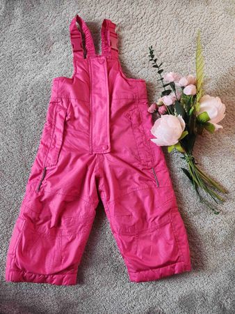 Gefütterte Latzhose – pink, ca. 66 cm,