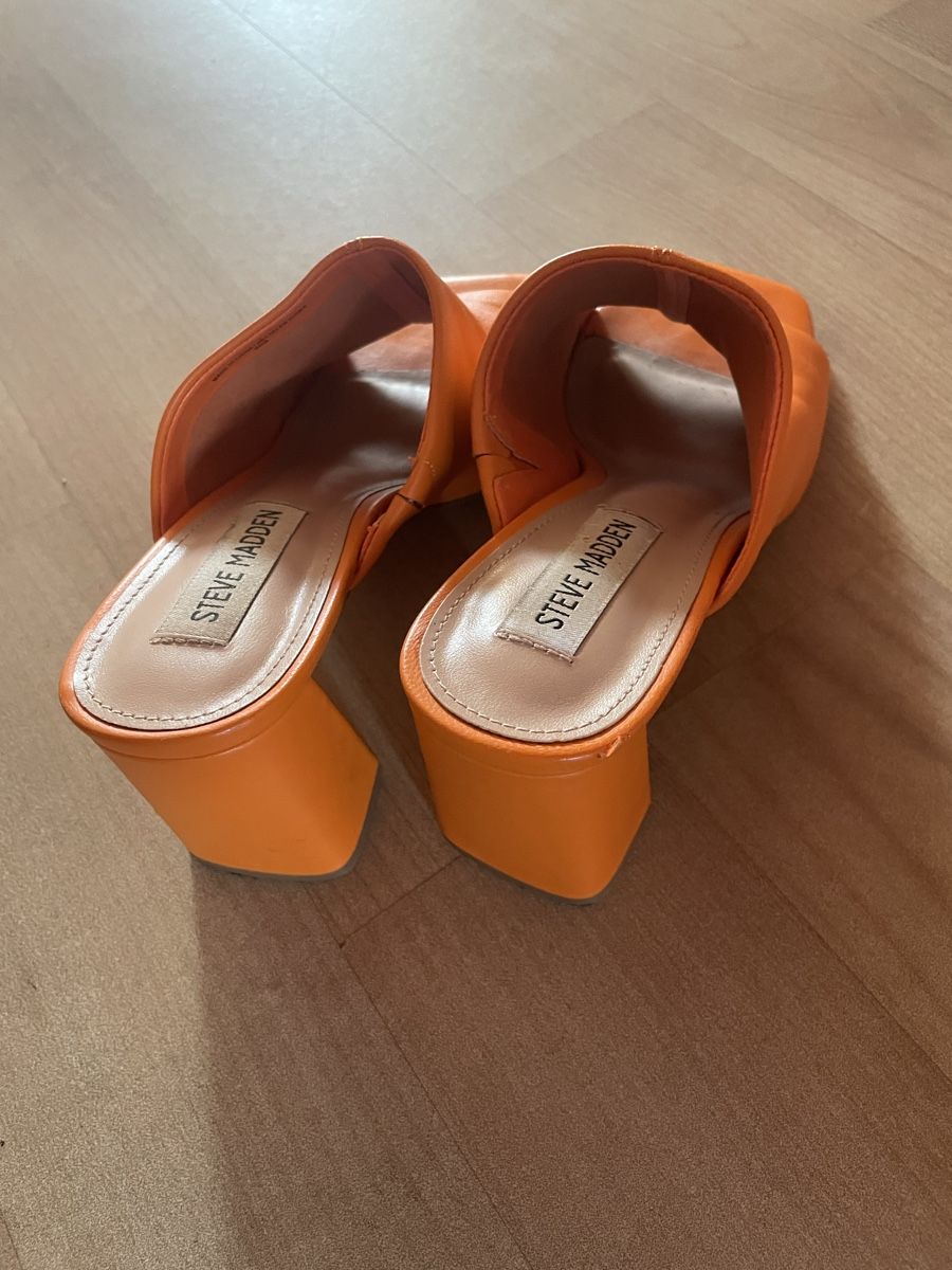 Steve Madden Damenschuhe: Steve Madden Mules Grösse 38 orange Leder – Gebraucht aus Zollikon von Ranunkulus 2